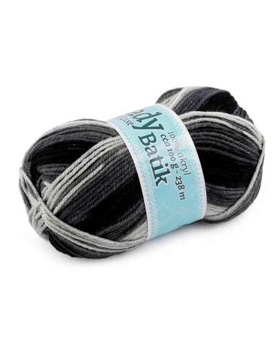 Pletacia priadza Lady Batik de Luxe 100 g - 1 ks | Mimib