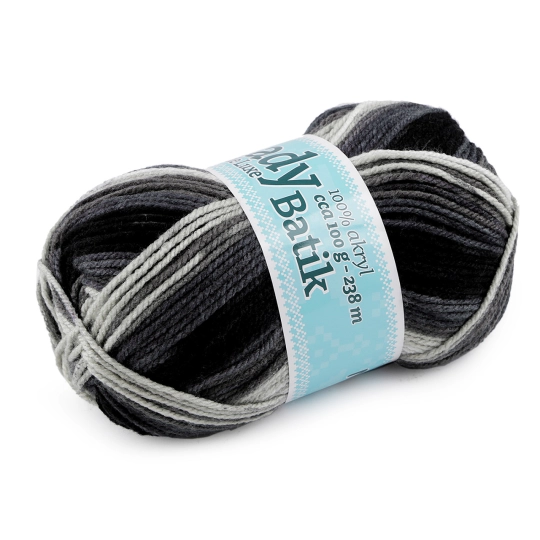 Pletacia priadza Lady Batik de Luxe 100 g - 1 ks | Mimib