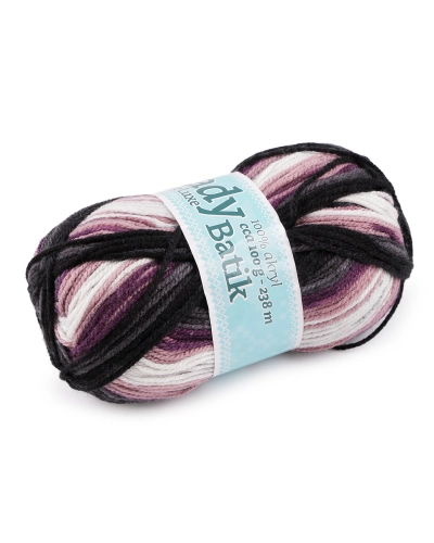 Pletacia priadza Lady Batik de Luxe 100 g - 1 ks | Mimib