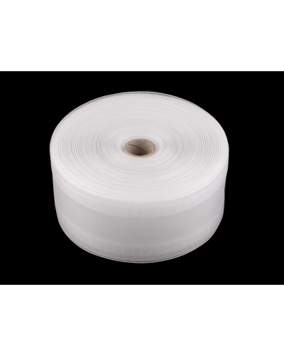 Záclonovka šírka 80 mm univerzálne riasenie - 1 m | Mimib