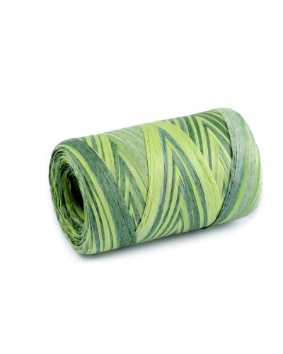 Lyko rafia prírodné multicolor, na pletenie tašiek, šírka 5-8 mm - 1 ks | Mimib