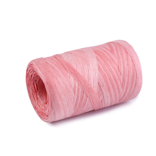 Lyko rafia prírodné multicolor, na pletenie tašiek, šírka 5-8 mm - 1 ks | Mimib