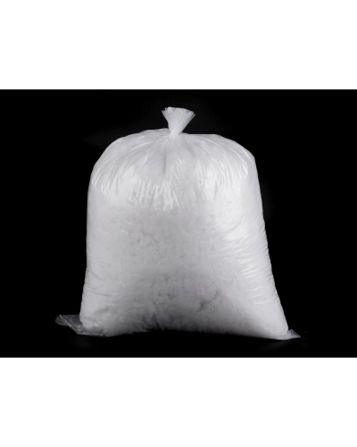 Výplň - guličky z dutého vlákna bielené 500 g - 1 sáčok | Mimib