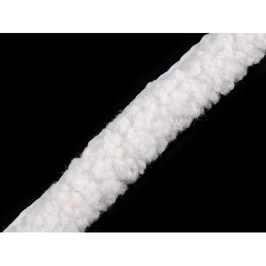 Všívacia lemovka / lampas imitácia baránka okrúhla šírka 3,5 cm - 1 m | Mimib