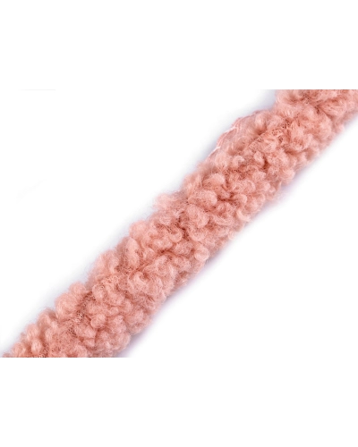 Všívacia lemovka / lampas imitácia baránka okrúhla šírka 3,5 cm - 1 m | Mimib
