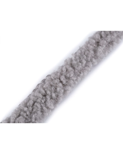 Všívacia lemovka / lampas imitácia baránka okrúhla šírka 3,5 cm - 1 m | Mimib