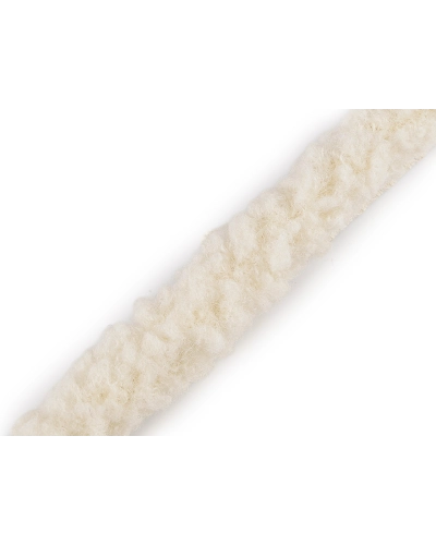 Všívacia lemovka / lampas imitácia baránka okrúhla šírka 3,5 cm - 1 m | Mimib