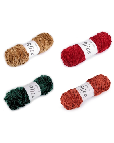 Pletacia ženilková priadza Alice 100 g - 1 ks | Mimib