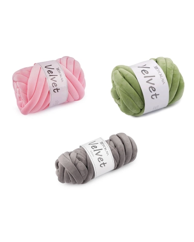 Priadza Marshmallow hrubá Velvet Ø20 mm 500 g - 1 ks | Mimib