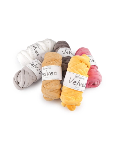 Priadza Marshmallow hrubá Velvet Ø20 mm 500 g - 1 ks | Mimib