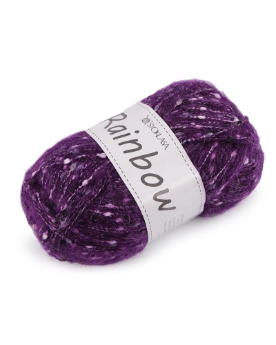 Pletacia priadza mohérová Rainbow 100 g - 1 ks | Mimib