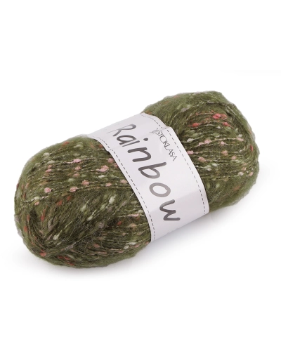 Pletacia priadza mohérová Rainbow 100 g - 1 ks | Mimib