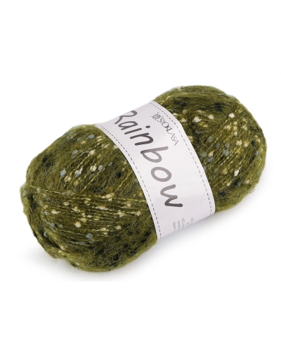 Pletacia priadza mohérová Rainbow 100 g - 1 ks | Mimib