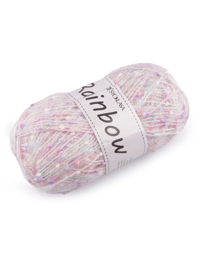 Pletacia priadza mohérová Rainbow 100 g - 1 ks | Mimib