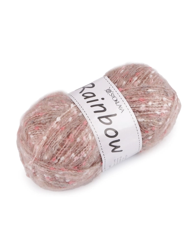 Pletacia priadza mohérová Rainbow 100 g - 1 ks | Mimib