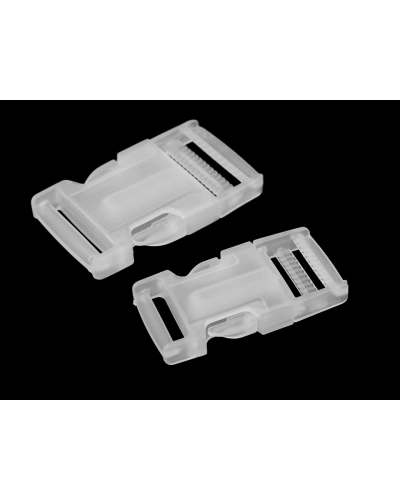Spona trojzubec transparent šírka 25 mm, 32 mm - 5 pár | Mimib