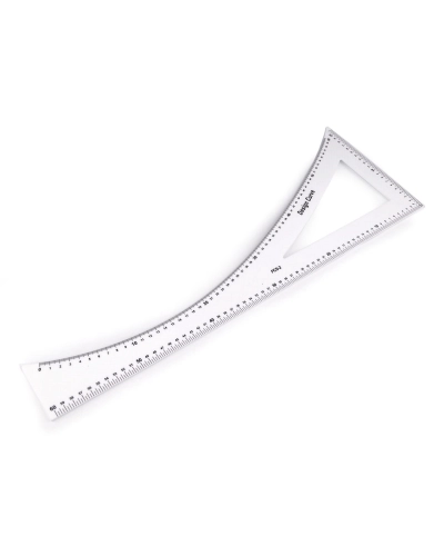 Krajčírsky príložník / pravítko dĺžka 60 cm - 1 ks | Mimib
