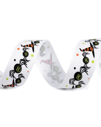 Rypsová stuha Halloween šírka 25 mm - 1 m | Mimib