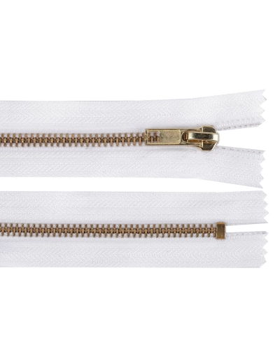 Kovový zips No 5 dĺžka 18 cm (jeansový) - 1 ks | Mimib