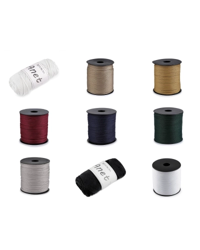 Pletacia a háčkovacia priadza Anet macrame Ø2 mm 90 g - 1 ks | Mimib