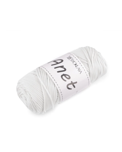 Pletacia a háčkovacia priadza Anet macrame Ø2 mm 90 g - 1 ks | Mimib