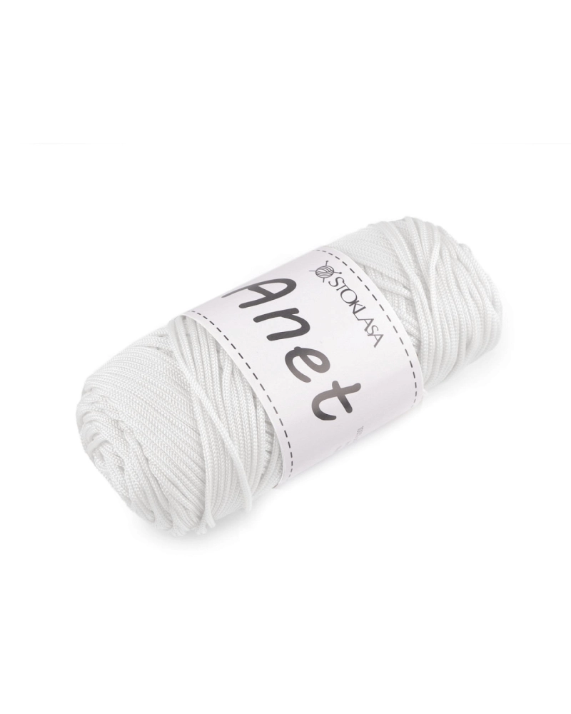 Pletacia a háčkovacia priadza Anet macrame Ø2 mm 90 g - 1 ks | Mimib