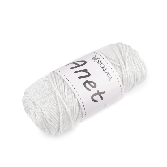 Pletacia a háčkovacia priadza Anet macrame Ø2 mm 90 g - 1 ks | Mimib