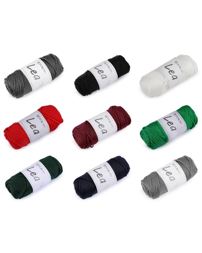 Pletacia a háčkovacia priadza macrame Lea Ø3 mm 90 g - 1 ks | Mimib