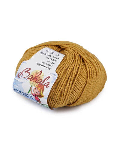 Pletacia vlnená, hodvábna priadza Babala 50 g - 1 ks | Mimib