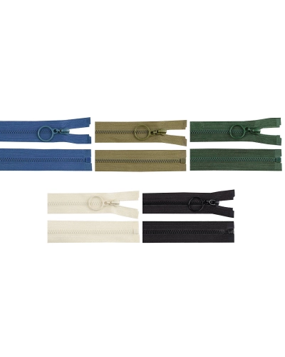 Kostený zips No 3 dĺžka 70 cm s krúžkom - 1 ks | Mimib