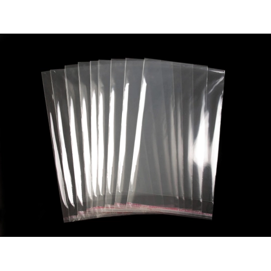 PP vrecko s lepiacou lištou 17x28 cm - 100 ks | Mimib