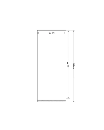 PP vrecko s lepiacou lištou 20x50 cm - 100 ks | Mimib