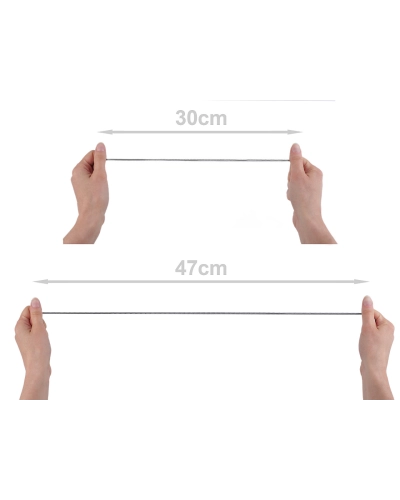 Okrúhla guma Ø2,5 mm pripomínajúca zips - 25 m | Mimib