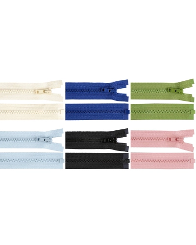 Kostený zips YKK No 3 dĺžka 55 cm - 1 ks | Mimib