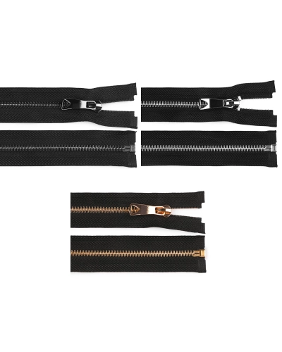 Kovový zips No 5 dĺžka 80 cm s ozdobným jazdcom - 1 ks | Mimib