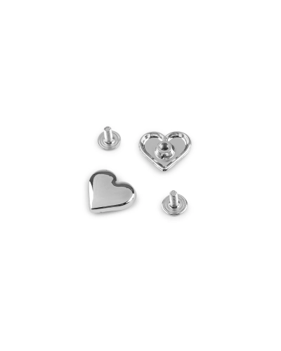 Sedlársky nit skrutkovací srdce 15x14 mm - 7 pár | Mimib