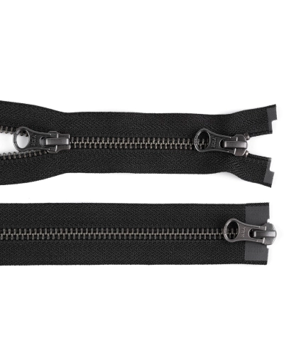 Zips kovový YKK No 5 deliteľný 2 jazdce / dvojcestný 70 cm na kožené bundy - 1 ks | Mimib