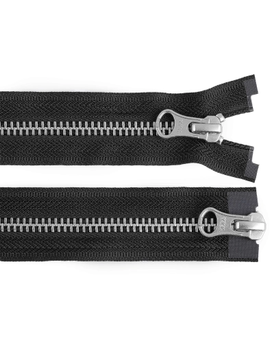 Zips kovový YKK No 5 deliteľný 2 jazdce / dvojcestný 70 cm na kožené bundy - 1 ks | Mimib