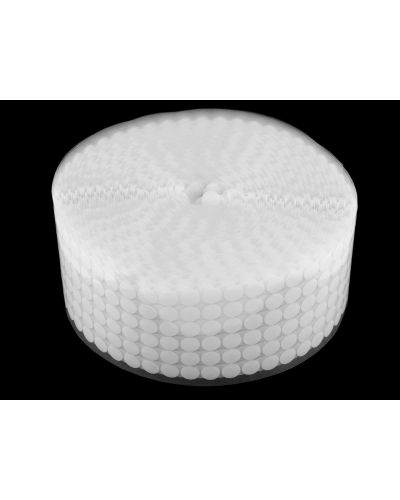 Suchý zips samolepiaci kolieska komplet Ø10, 15 mm v rolkách - 1 m | Mimib