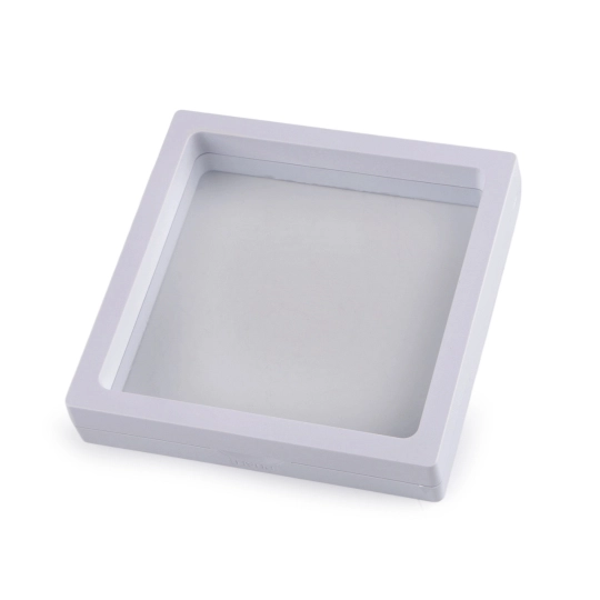 Krabička / rámček s priehľadnou fóliou na vystavenie tovaru a k darčekovému baleniu 11x11 cm - 1 ks | Mimib