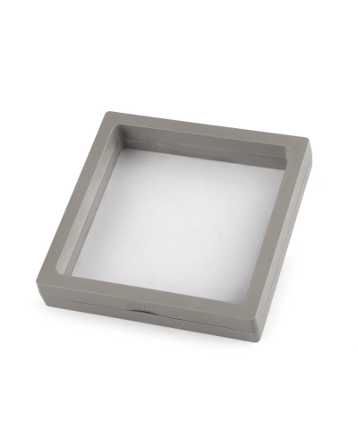 Krabička / rámček s priehľadnou fóliou na vystavenie tovaru a k darčekovému baleniu 11x11 cm - 1 ks | Mimib