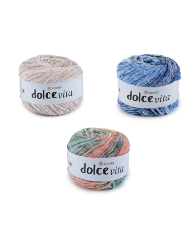 Pletacia ženilková priadza Dolce Vita 150 g - 1 ks | Mimib