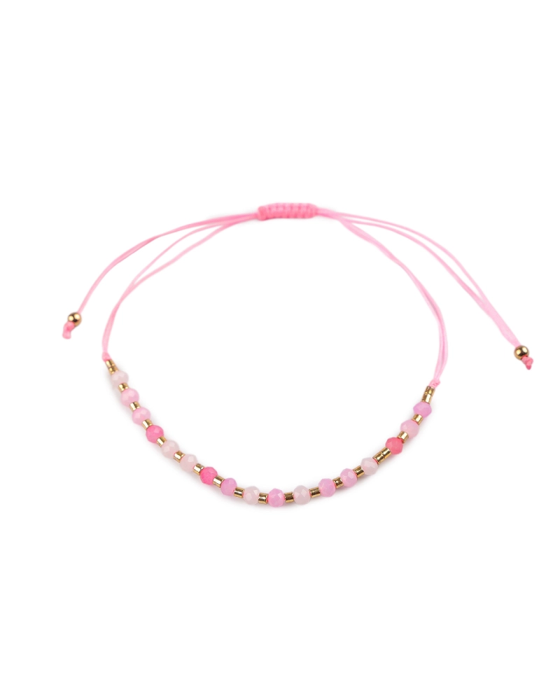 Náramok shamballa brúsené korálky s AB efektom - 1 ks | Mimib