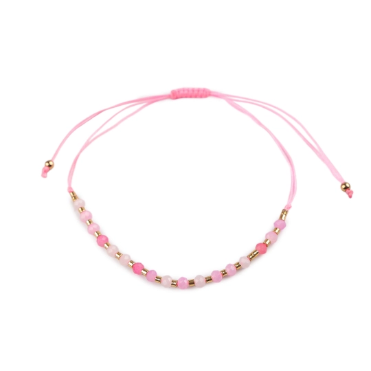Náramok shamballa brúsené korálky s AB efektom - 1 ks | Mimib