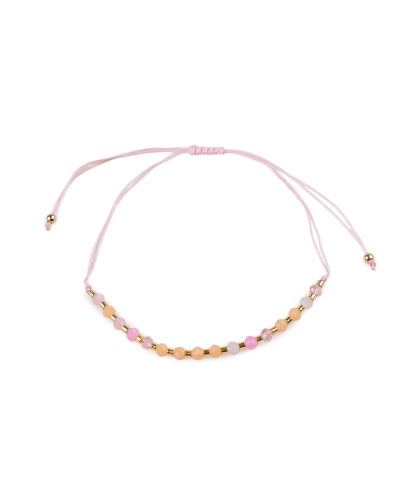 Náramok shamballa brúsené korálky s AB efektom - 1 ks | Mimib