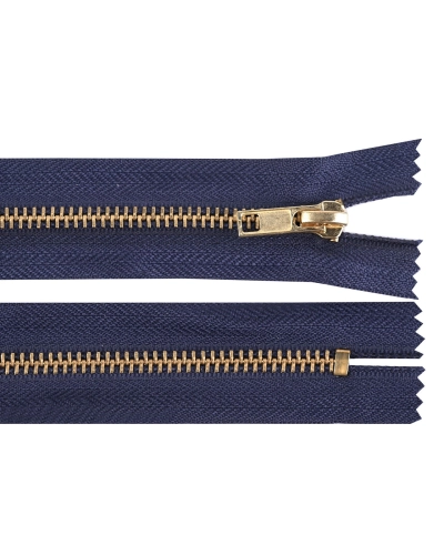 Kovový zips No 5 dĺžka 12 cm (jeansový) - 1 ks | Mimib