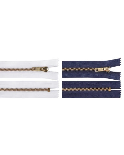 Kovový zips No 5 dĺžka 14 cm (jeansový) - 1 ks | Mimib