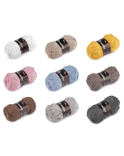 Bavlnená pletacia priadza Re-Cotton 50 g - 1 ks | Mimib