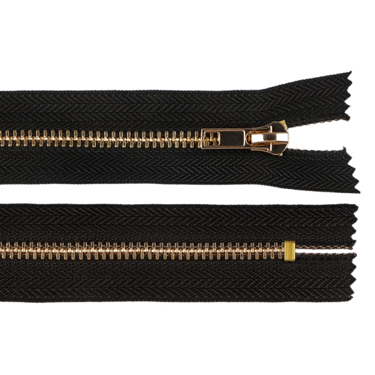 Kovový zips No 5 dĺžka 16 cm (jeansový) - 1 ks | Mimib