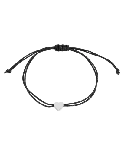 Náramok shamballa srdce z nerezovej ocele - 1 ks | Mimib